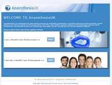 Tablet Screenshot of anaesthesiauk.com